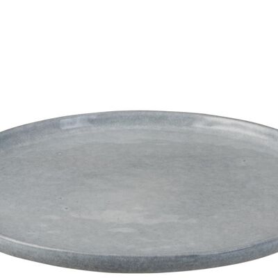 plato brillante ceramica azul large