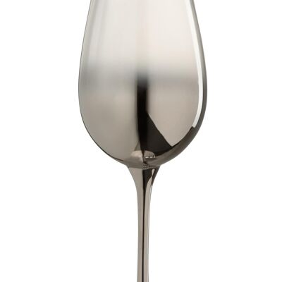 copa de vino degradado cristal plata/transparente x