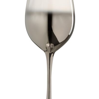 copa de vino degradado cristal plata/transparente