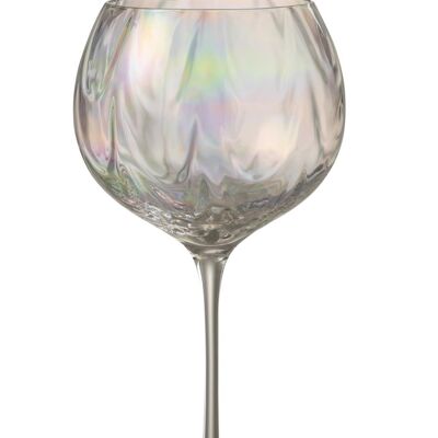 copa de vino irregular cristal transparente