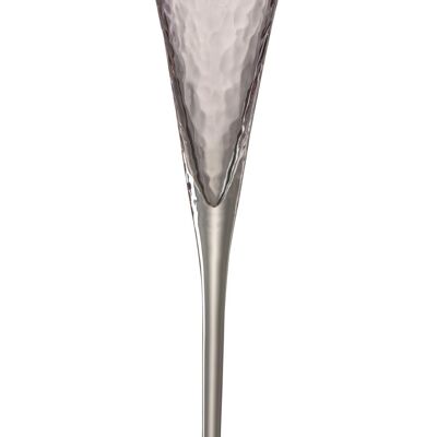 flauta champan irregular cristal malva