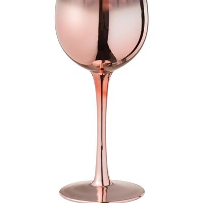 copa de vino degradado cristal cobre/transparente x