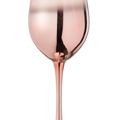 copa de vino degradado cristal cobre/transparente