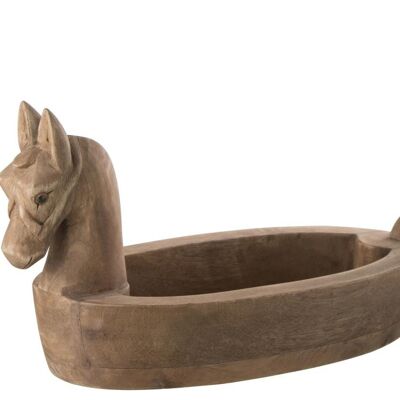 fuente caballo ovalado mango natural small