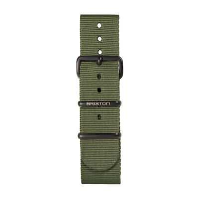 Bracelet PVD nato 20mm vert militaire