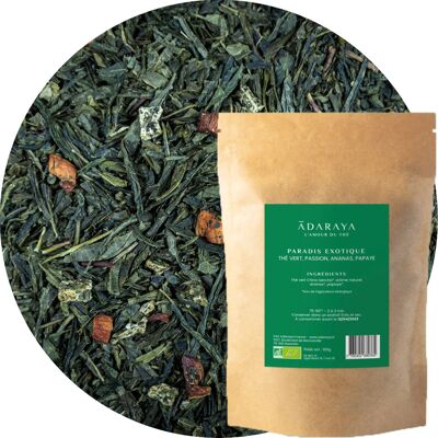 Confezione regalo di tè verde esotico Organic Paradise 100g
