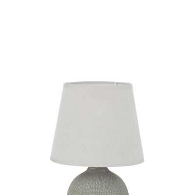 lampara milou cemento/textil greige/blanco small