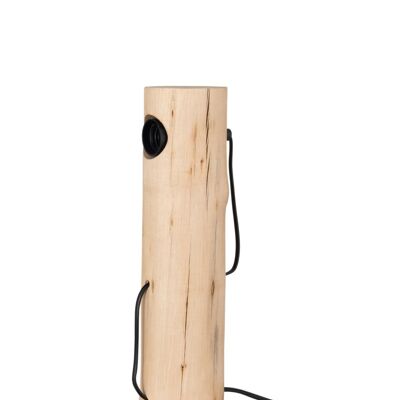 lampara de mesa silas madera berangan natural