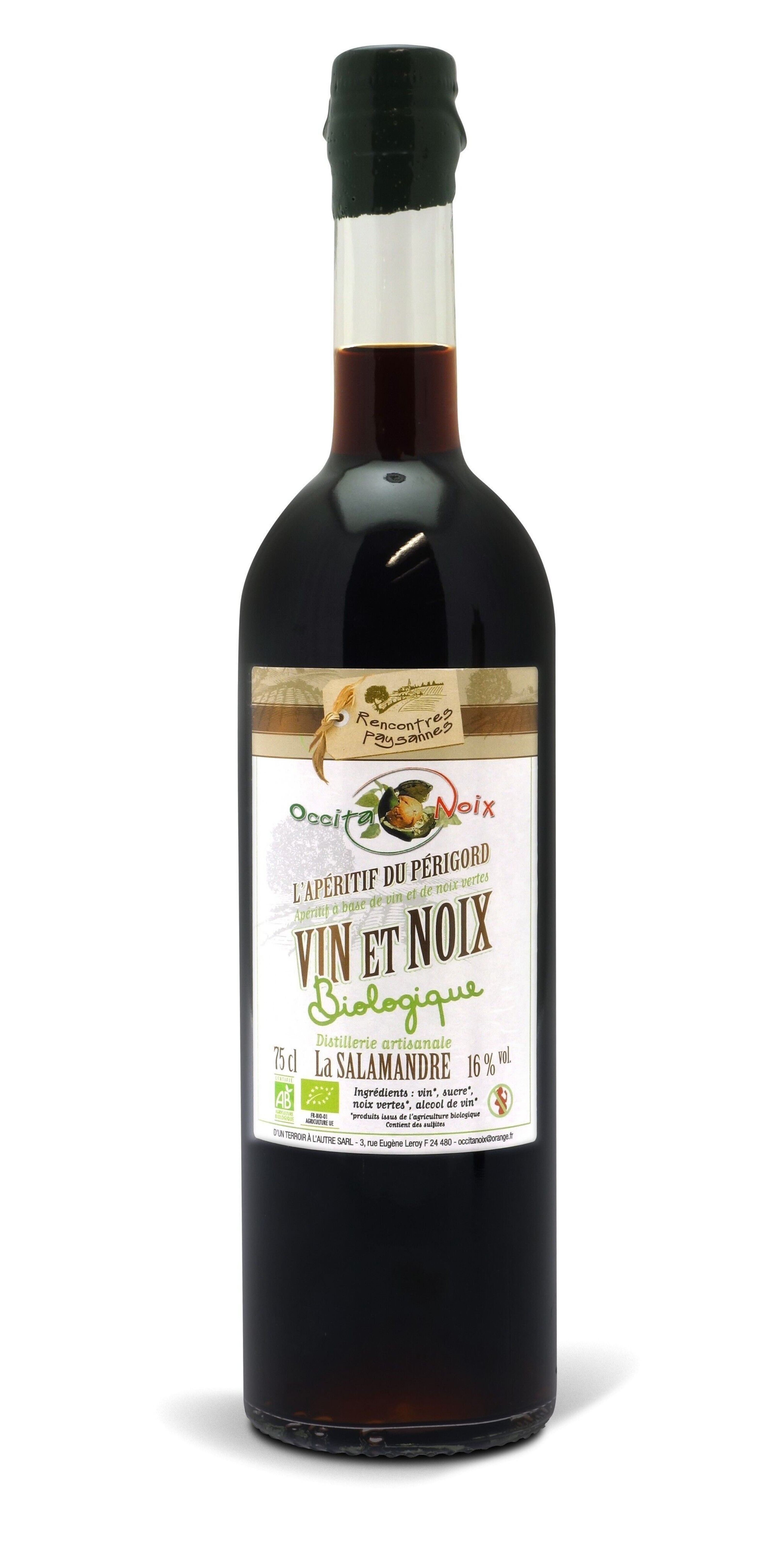 Vin de Noix Bio - Distillerie la Salamandre 