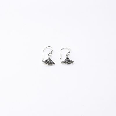 Silver Mini Leaf Earring