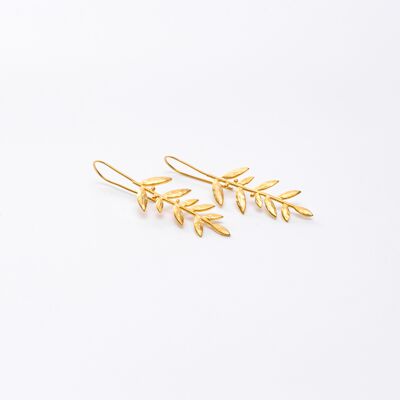 Olive Gold Earring