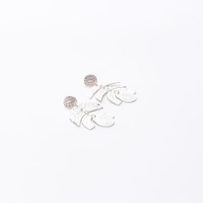 Boucle d'oreille fantaisie en argent