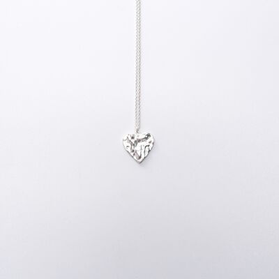 Silver heart necklace