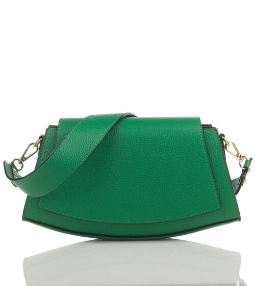 Kaia Green Leather Crossbody Bag