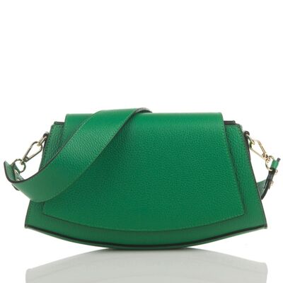 Kaia Green Leather Crossbody Bag