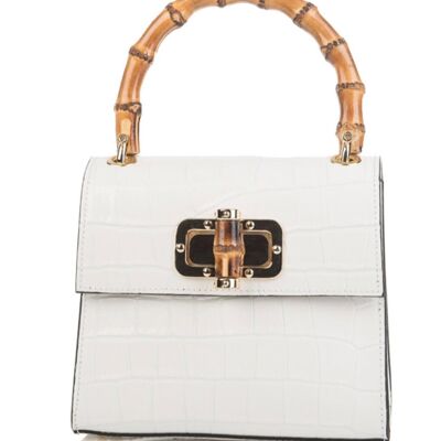 Venezia White Real Leather Bag