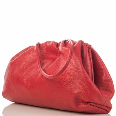 Bolso de cuero rojo Padova