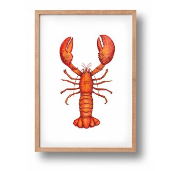 Affiche de homard - taille A4 ou A3 - chambre d'enfants / crèche de bébé 2
