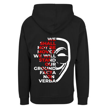 Sweat à capuche "Stand our ground" Letters Back 1