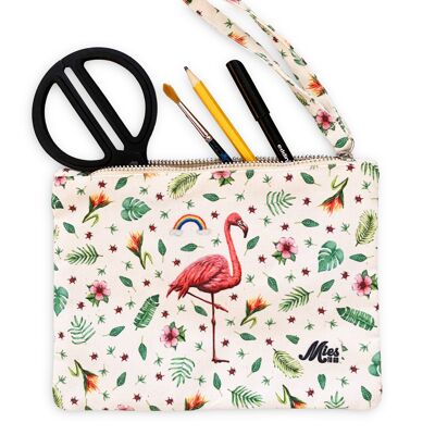 Flamingo pouch