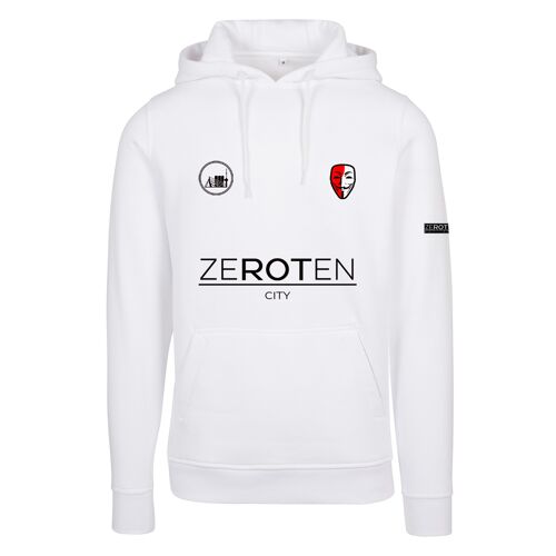 Zeroten hoodie “jersey” (white)