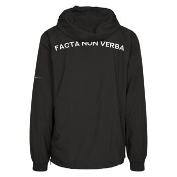 Veste pull "Facta non verba" (noir)