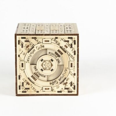 Caja puzzle para construir "SCRIPTUM CUBE"