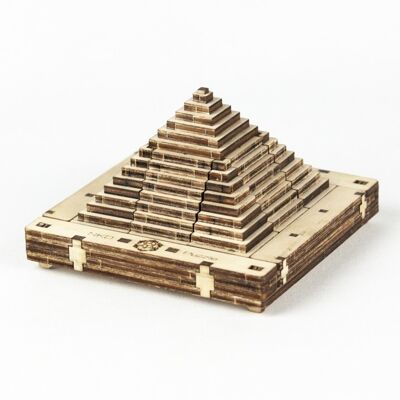 Jeux de taquin 3D en bois "PYRAMIDO"