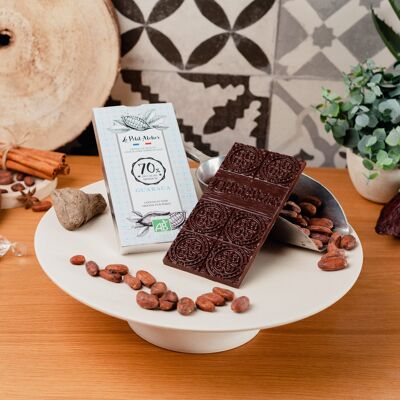 Tablette de chocolat noir bio 70% guaraca