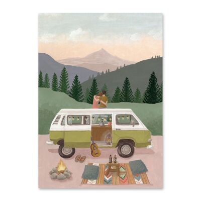 Van life postcard