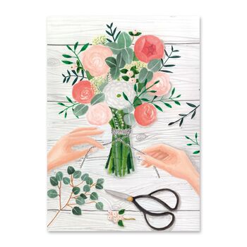 Carte postale Le bouquet 1