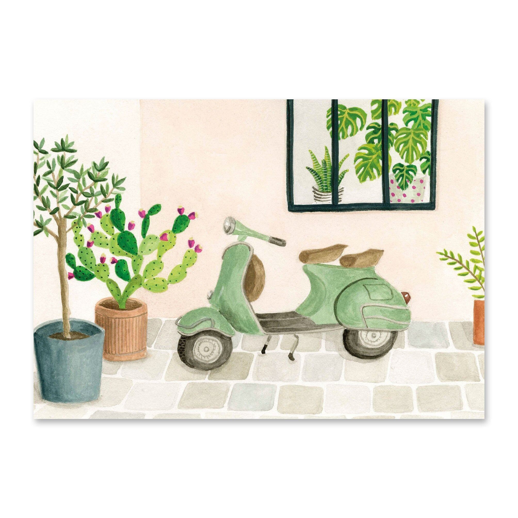 Vespa postcard