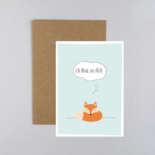 Glückwunschkarte Fuchs Hajo