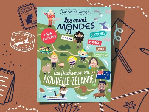 Nouvelle Zélande - Cahier d'activités pour enfant 4-7 ans - Les Mini Mondes