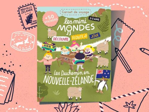Carnet enfant Nouvelle Zélande 2-3 ans - Les Mini Mondes