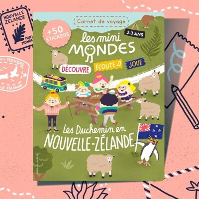 Neuseeland-Notizbuch für Kinder 2-3 Jahre - Les Mini Mondes