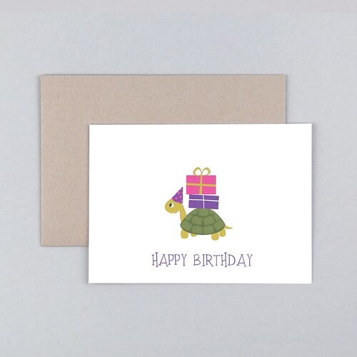 Geburtstagskarte Schildkröte Max
