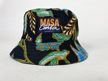 Topi Bunga Biru Muda