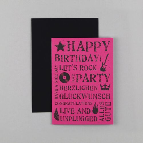 Geburtstagskarte Veit Pink