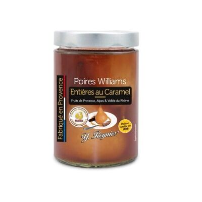 Whole Williams pears with YR caramel 580 ml
