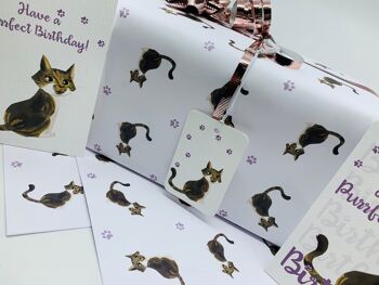 Papier d'emballage de chats mignonsEmballage cadeau sur le thème des chats ISLA 5