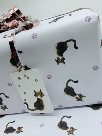 Papier d'emballage de chats mignonsEmballage cadeau sur le thème des chats ISLA 6