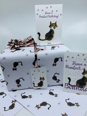 Papier d'emballage de chats mignonsEmballage cadeau sur le thème des chats ISLA 8