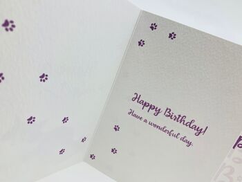 Carte d'anniversaire mignonne de chat pelucheux de LEO AYEZ UN ANNIVERSAIRE PARFAIT ! 6