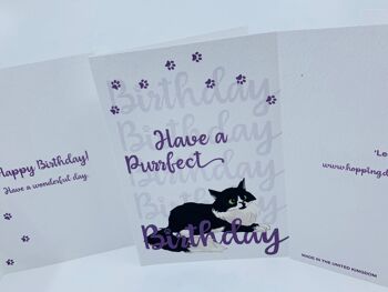 Carte d'anniversaire mignonne de chat pelucheux de LEO AYEZ UN ANNIVERSAIRE PARFAIT ! 9