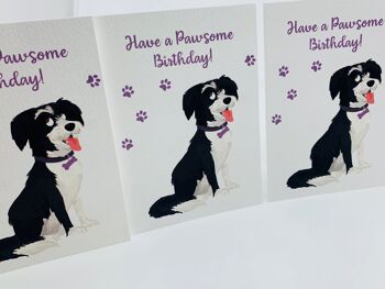 Carte de voeux A6 chien mignon avec enveloppe, LUCY 1