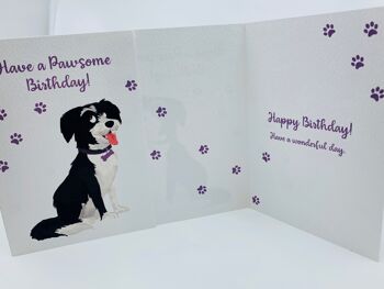 Carte de voeux A6 chien mignon avec enveloppe, LUCY 5