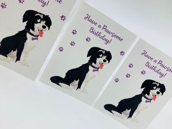 Carte de voeux A6 chien mignon avec enveloppe, LUCY 8