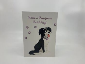 Carte de voeux A6 chien mignon avec enveloppe, LUCY 10