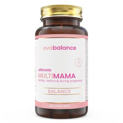 Ultimative Multi-Mama | 60 Kapseln | Das beste Multivitamin für Frauen bei Kinderwunsch / Schwangerschaft / Stillzeit